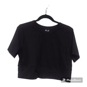 Women's Athletic Black Crop Tee Size XL - 3FOR$25 -